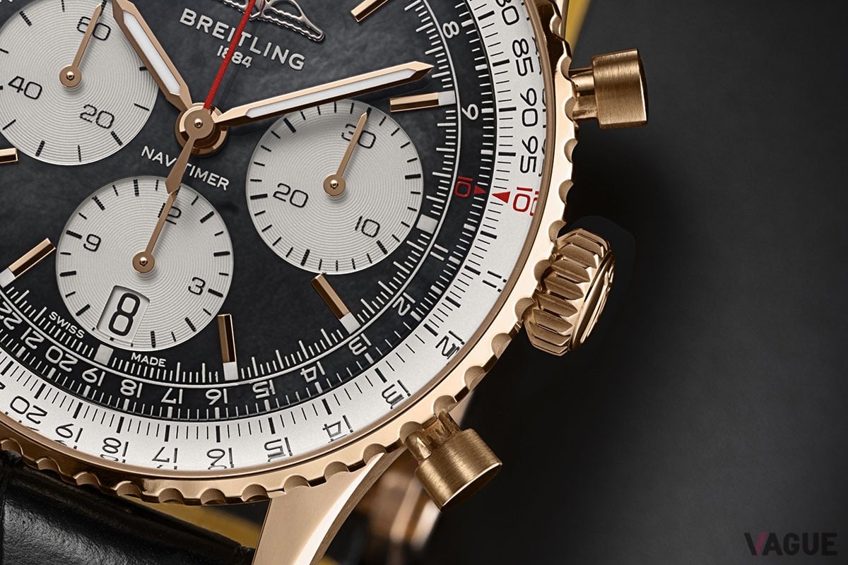 ブライトリング日本限定モデル登場！ 黒いMOPダイヤルとレッドゴールド