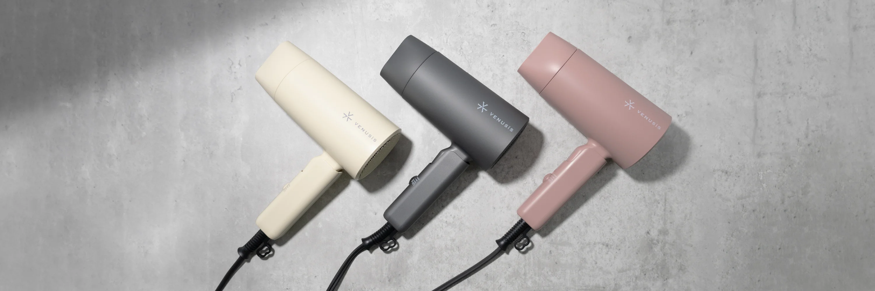 マイナスイオンミニドライヤー VDM-1100 グレー/ホワイト・VDM-1150E4