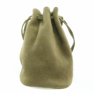 オールドコーチ 巾着バッグ ショルダーバッグ レザー ロゴチャーム