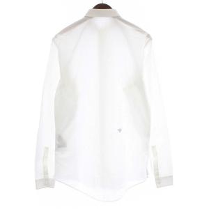 ワイシャツ ドレスシャツ 長袖 蜂刺繍 38 M 白 ホワイト（2023/04/19