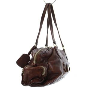 BR2804 ウォッシュドレザー ボストンバッグ ハンドバッグ ワン