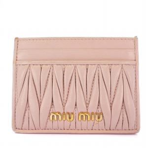 カードケース パスケース 名刺入れ レザー ロゴ ハート 紫 パープル