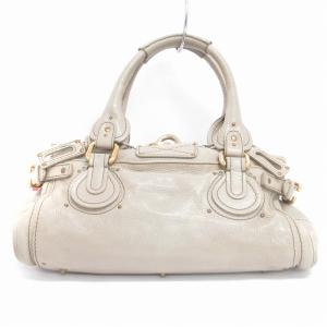 パディントン ハンドバッグ 南京錠 レザー べージュ（2024/11/05買取