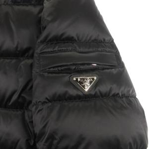 ダウンジャケット 三角プレート ナイロン ブラック 38（2024/11/02買取