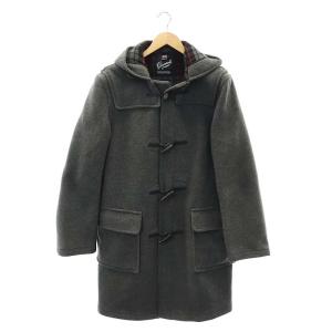 90S ダッフルコート ロング トグルボタン フード 内側チェック