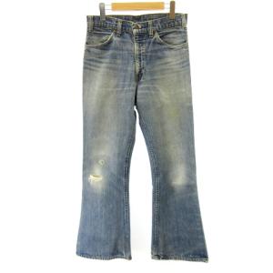 501 66前期 76年 刻印6 デニム 紙パッチ 黒カン 赤耳 インディゴ W36