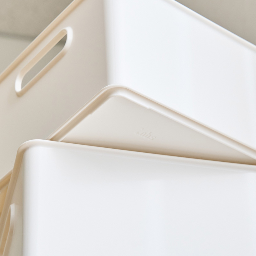 収納ボックス ナチュラ インボックス S プラスチック 幅27×奥20×高さ