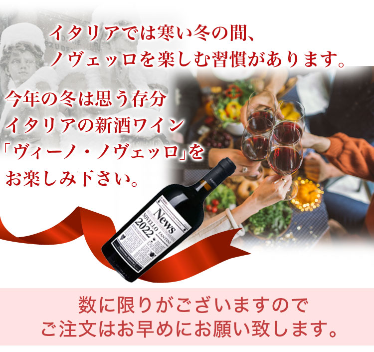 ノヴェッロ2025船便2026年1月入荷｜ワイン通販ヴァンヴァン本店