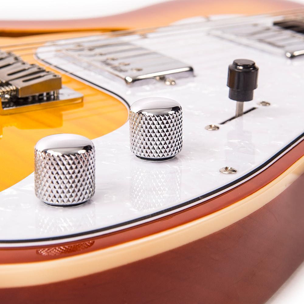 Vintage V72H Custom Spec Hardtail ~ Flame Tobacco Burst – Vintage