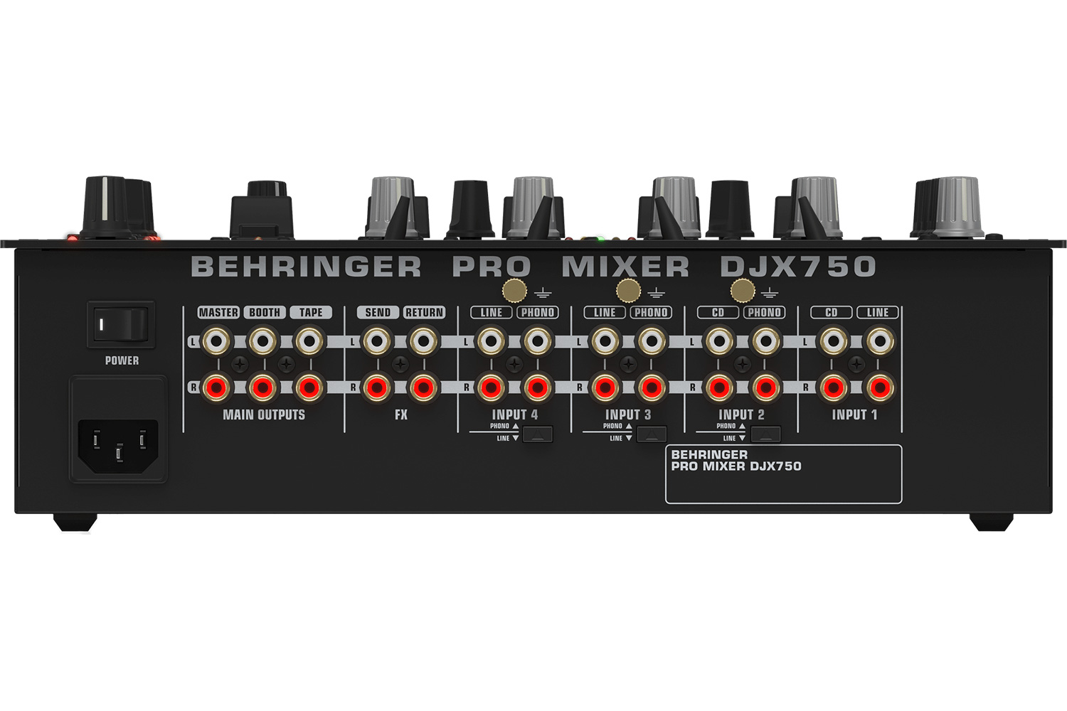 Behringer DJX750 Professional 5-Channel Digital DJ Mixer - Vintage