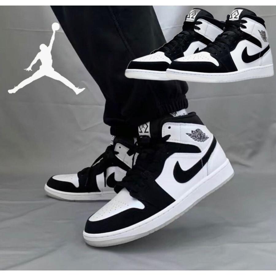 エアジョーダン1 ミッド オメガ ブラック ホワイト Nike Air Jordan 1