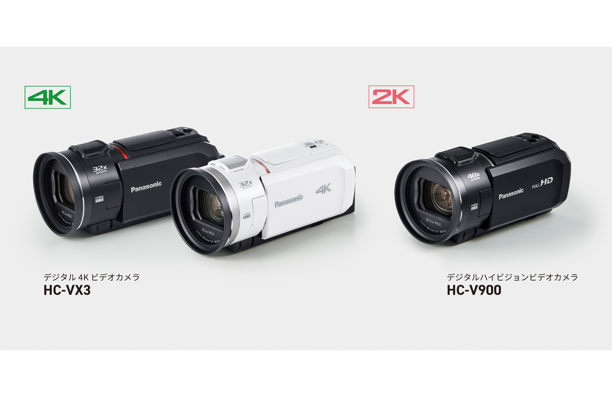 パナソニック、 デジタル4Kビデオカメラ「HC-VX3」と デジタル