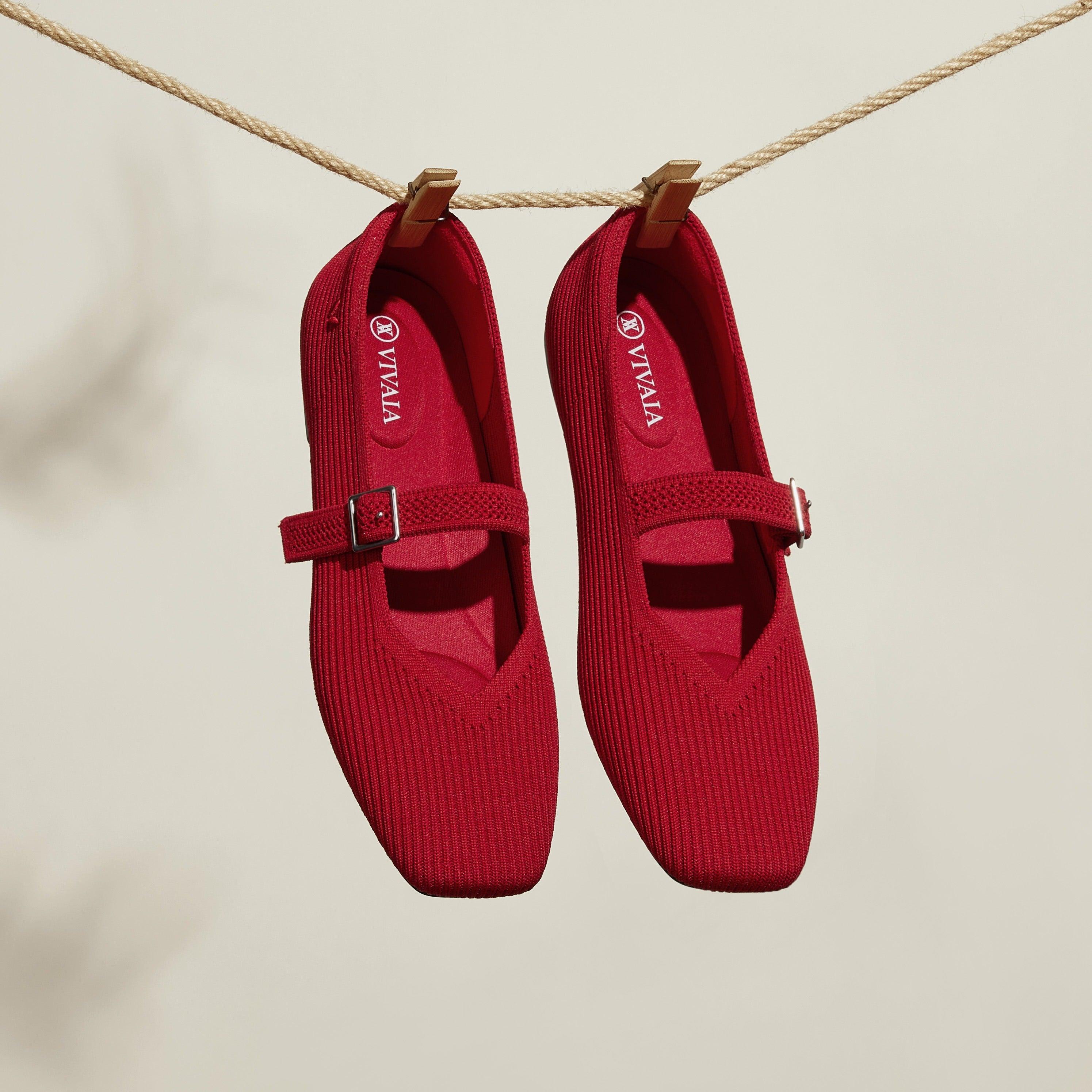 Margot™ Mary Jane]スクエアトゥ メリージェーン フラットシューズ