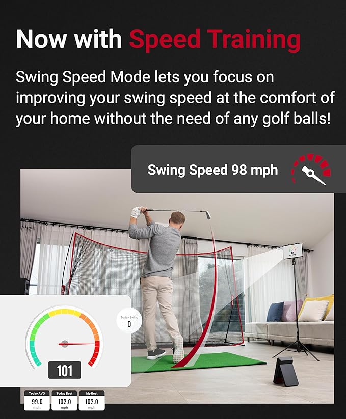 Swing Caddie SC4 PRO Launch Monitor + Home Simulator – Voice Caddie