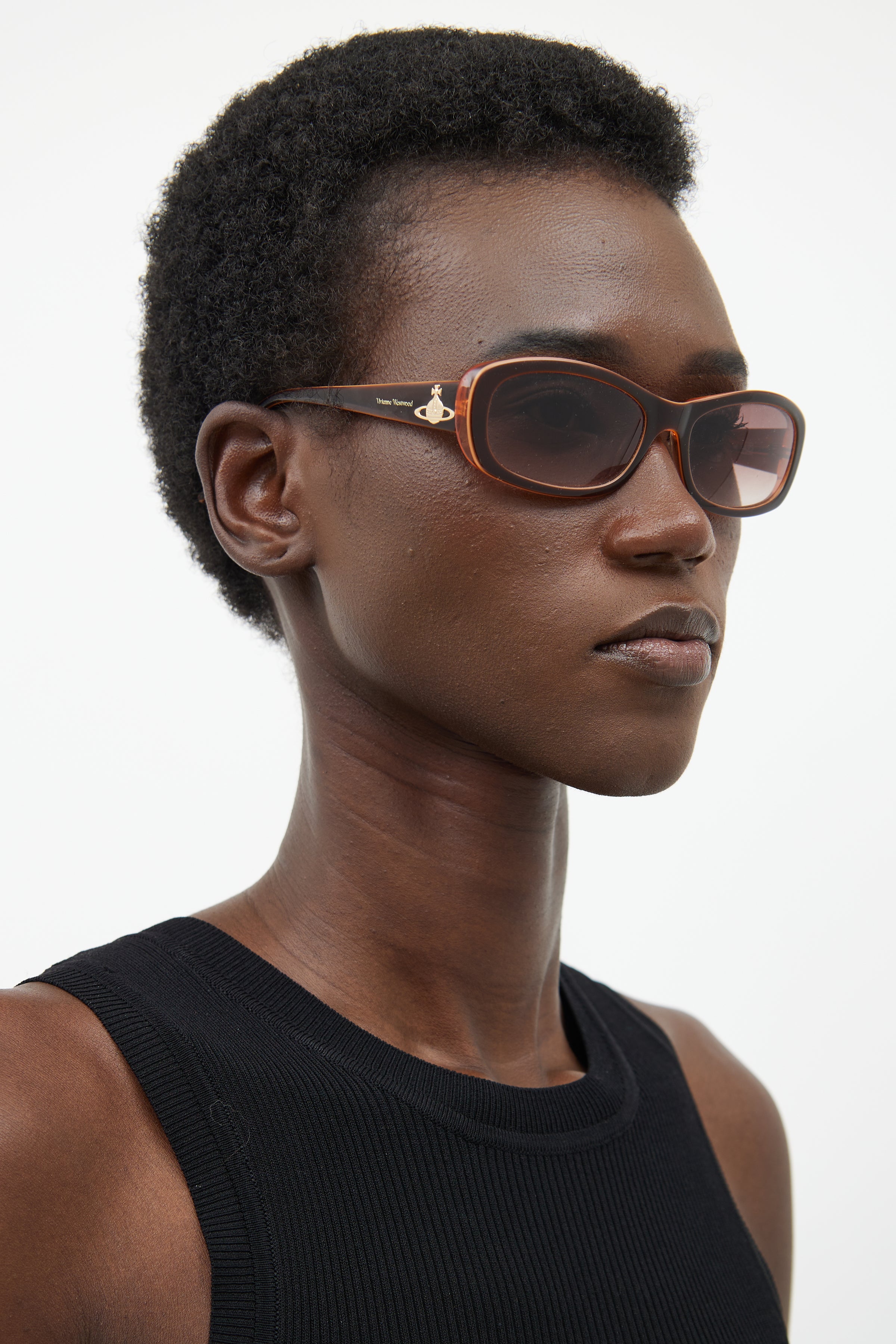 Vivienne Westwood // Orange VW56102 Oval Sunglasses – VSP Consignment