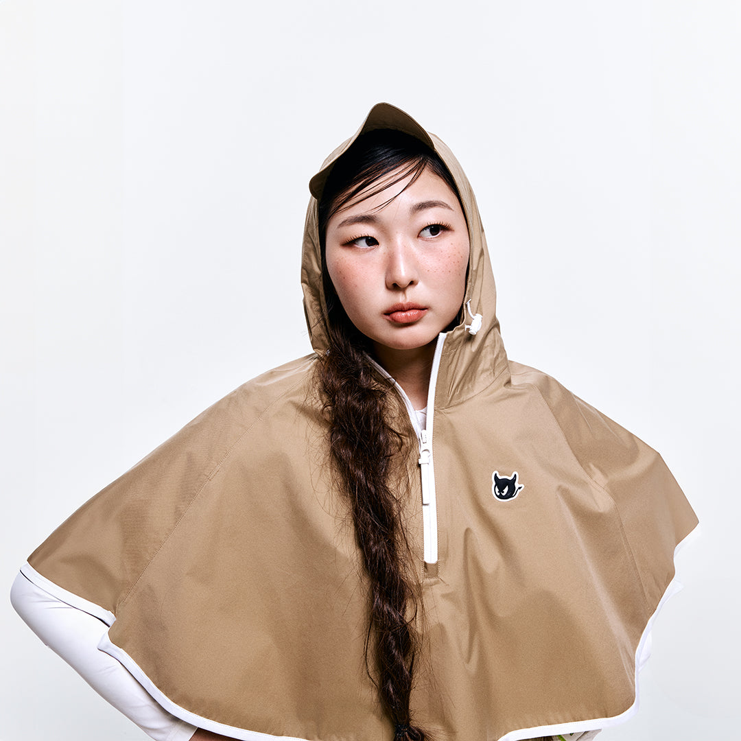 WOMEN レインポンチョ ベージュ