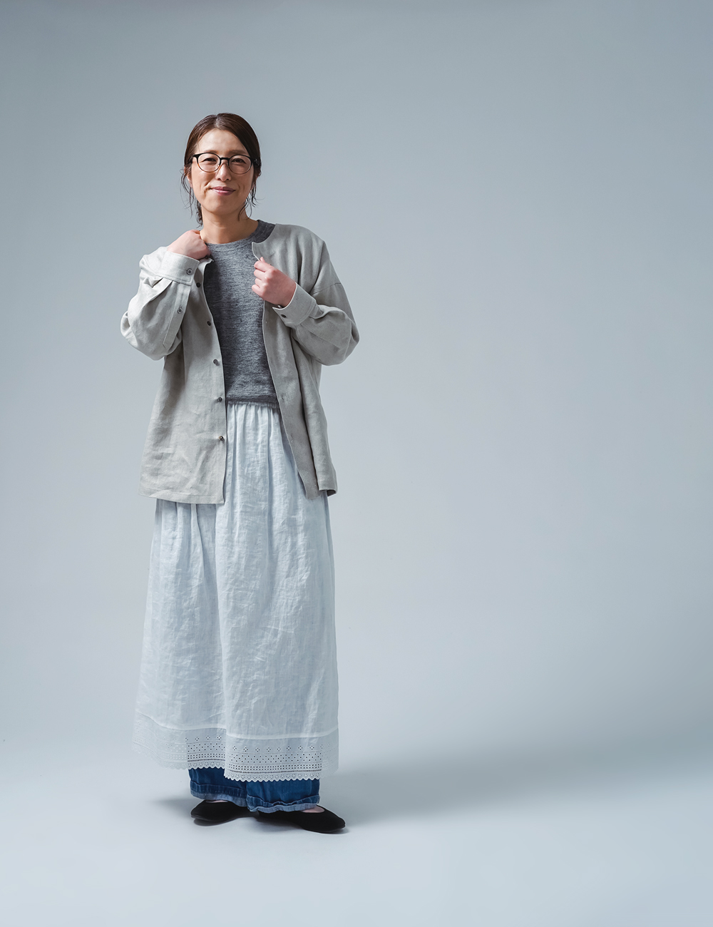 wafu】【リネン シャツジャケット】細部までこだわり技に心酔する