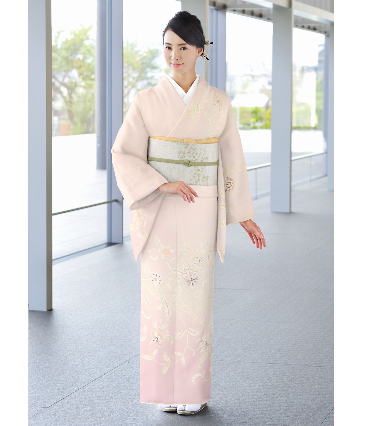 夏物 絽 訪問着 付け下げレンタル・京都 着物 レンタル｜和凛