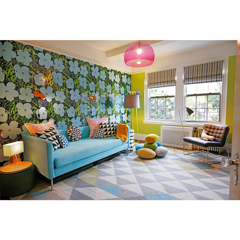 Andy Warhol / FLOWERS / Carolina on Silver Mylar (single roll