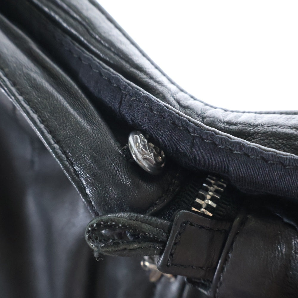 CHROME HEARTS(クロムハーツ) ハーフダガージップ レザースカート