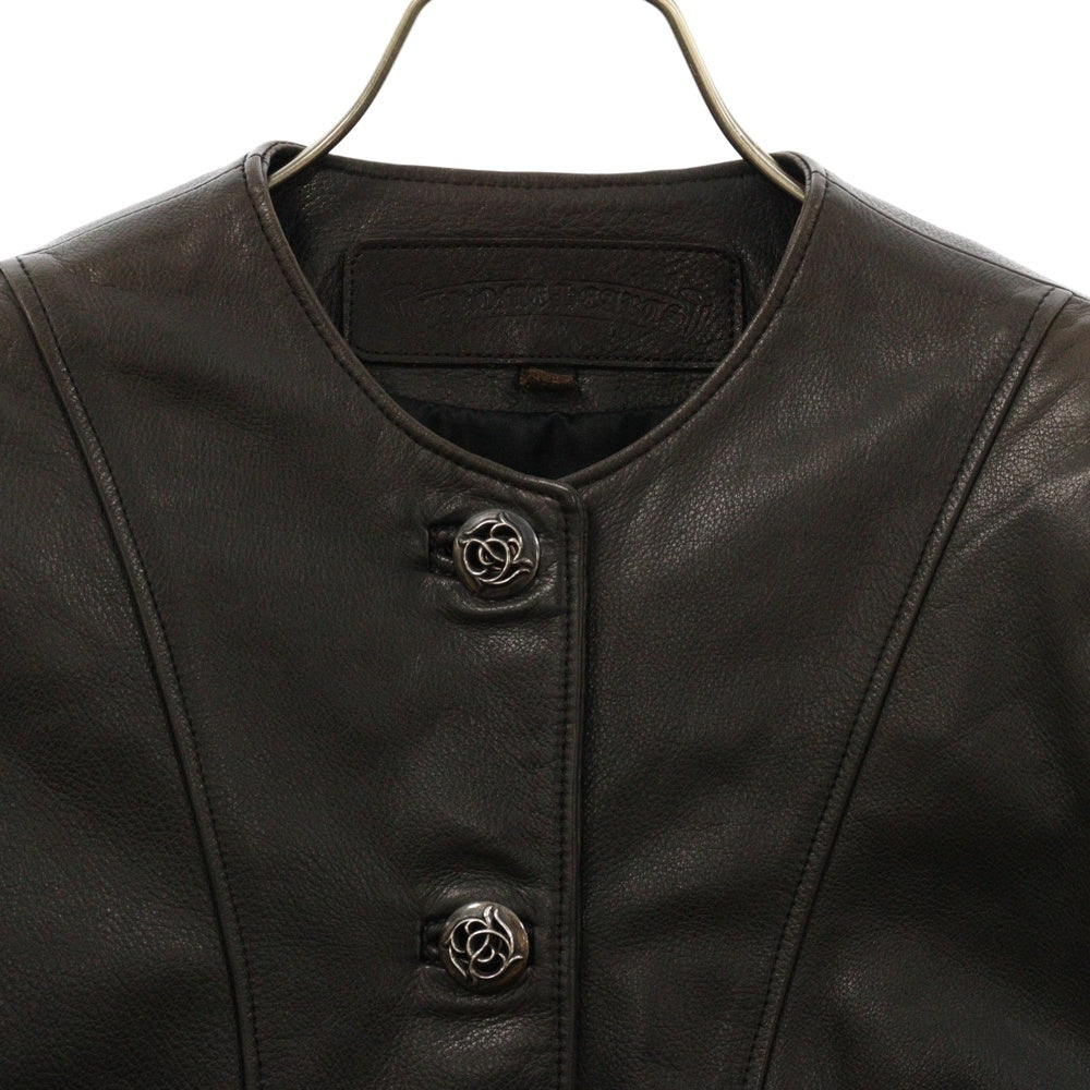 CHROME HEARTS(クロムハーツ) FLORAL フローラルボタン レザー