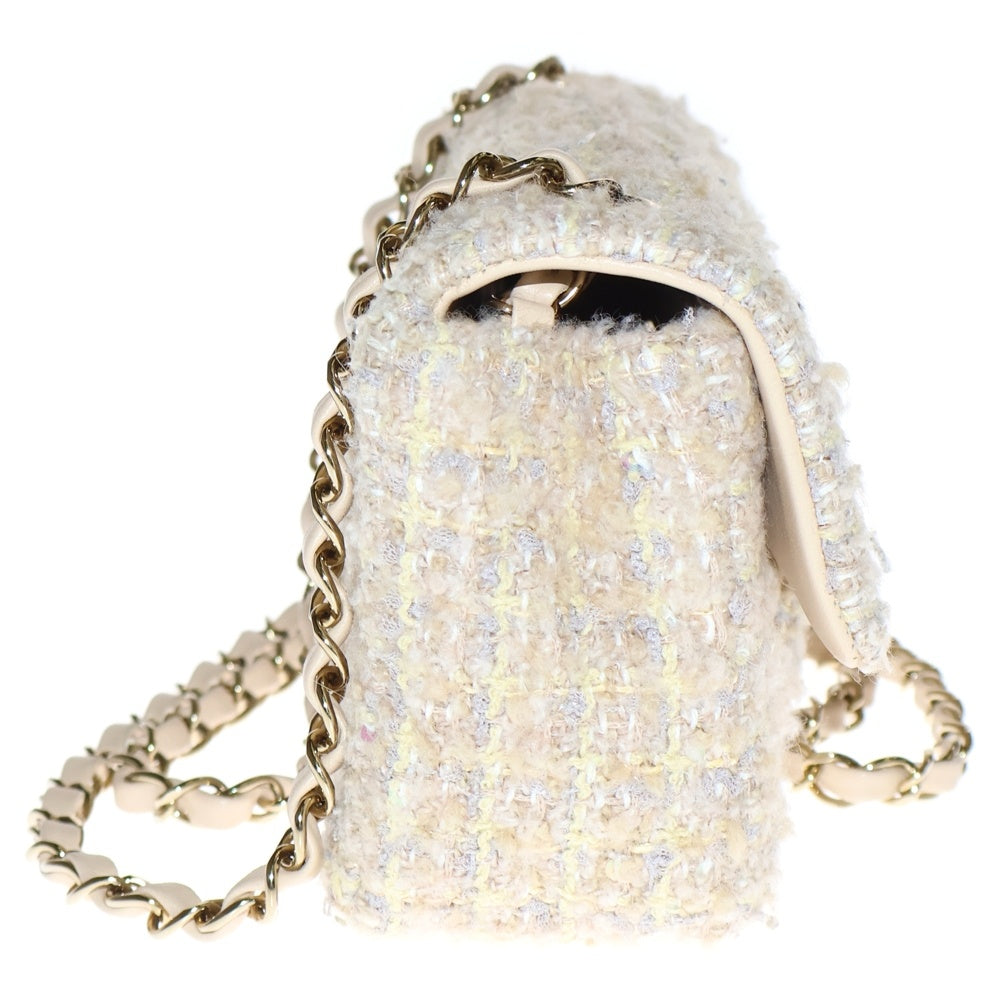 CHANEL(シャネル) マトラッセ20 ツイード チェーンショルダーバッグ
