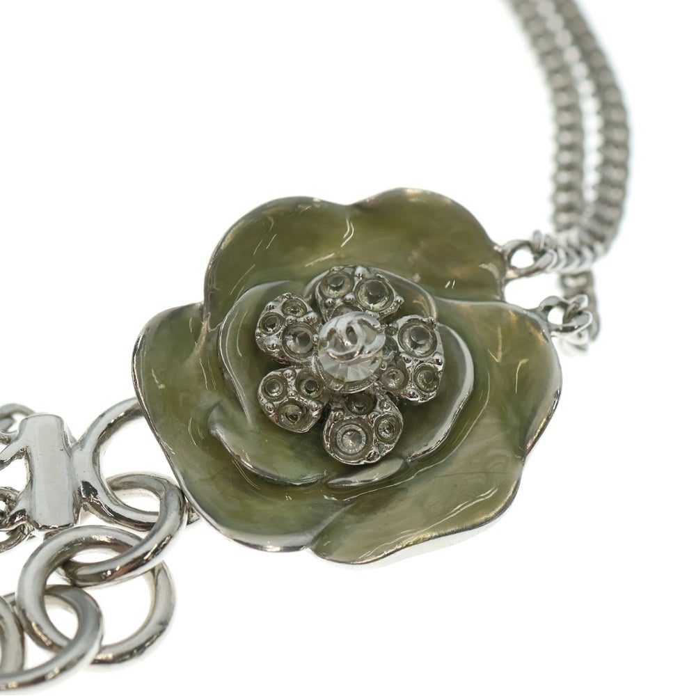 CHANEL(シャネル) カメリア チェーンベルト シルバー ラインストーン