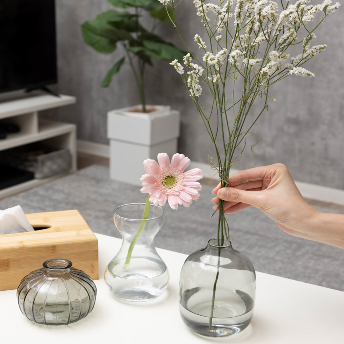 在庫限り】花瓶 花びん 花器 Tokinone PB. フラワーベースラウンド