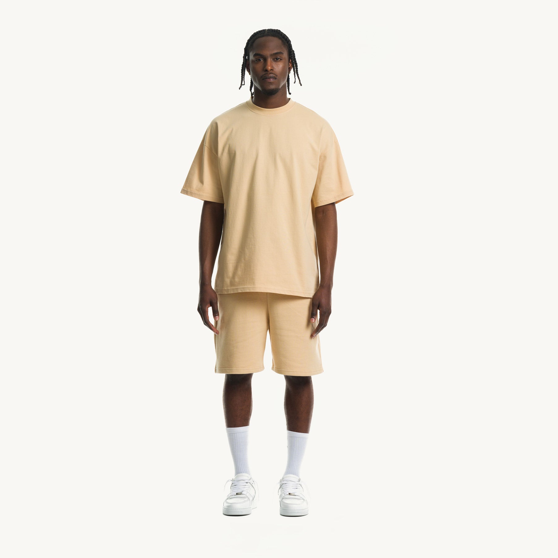 Sand Oversized Tee. – WATC STUDIO