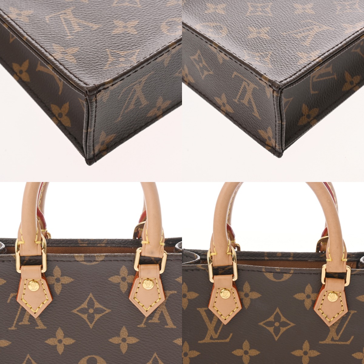 ルイヴィトン モノグラム プティット サックプラ ブラウン M81295