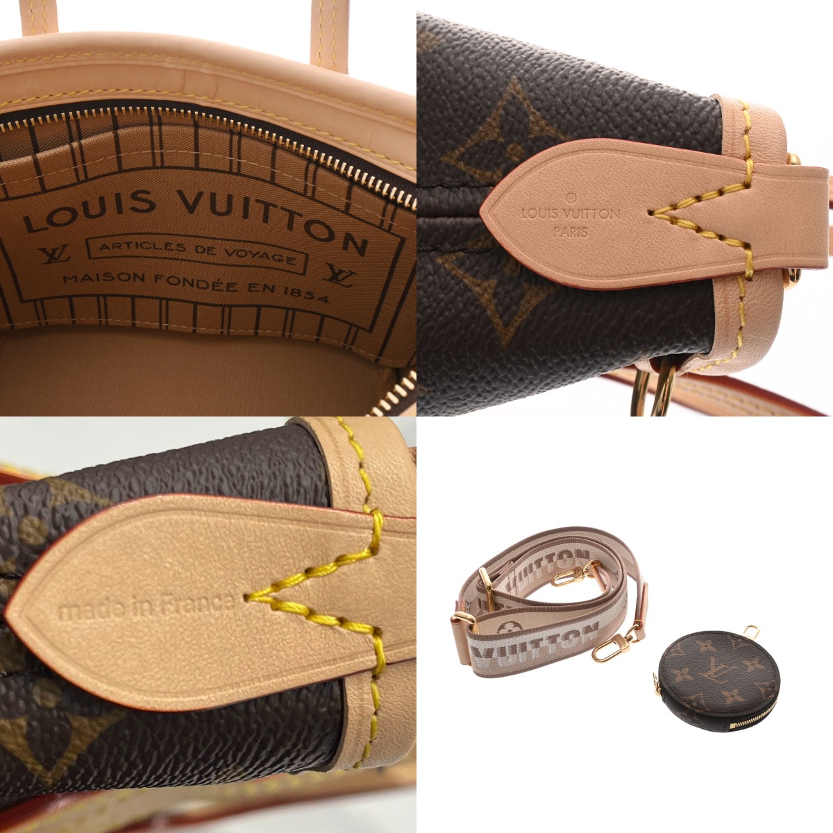 ルイ ヴィトン モノグラム ネヴァーフル BB ベージュ M46705