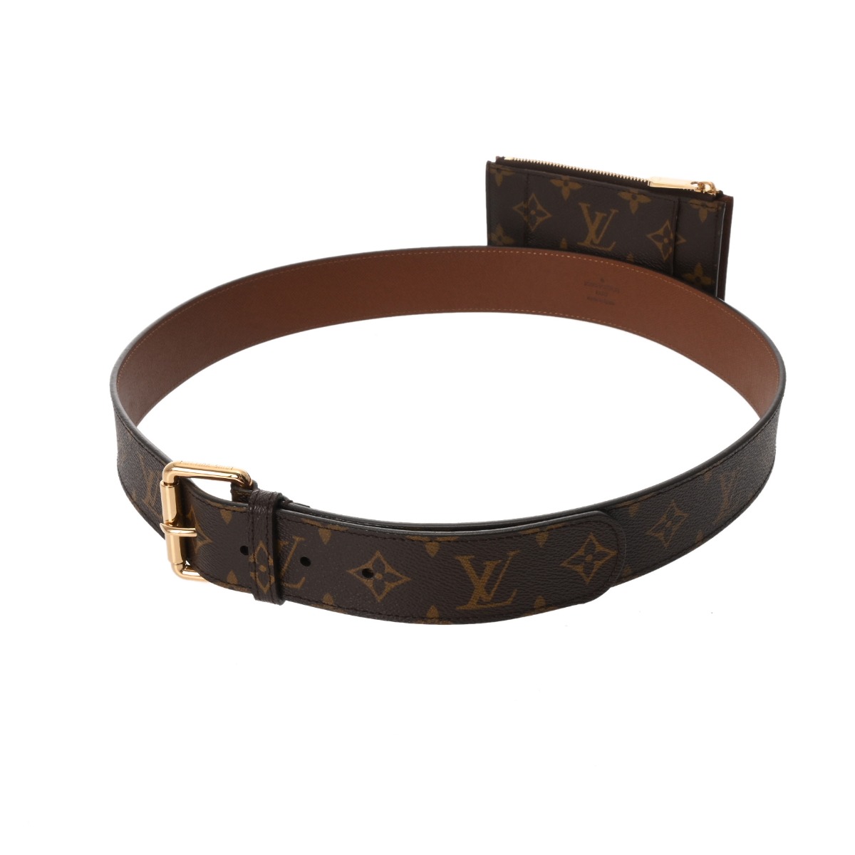 ルイヴィトン モノグラム サンチュール ポシェット デュオ コイン