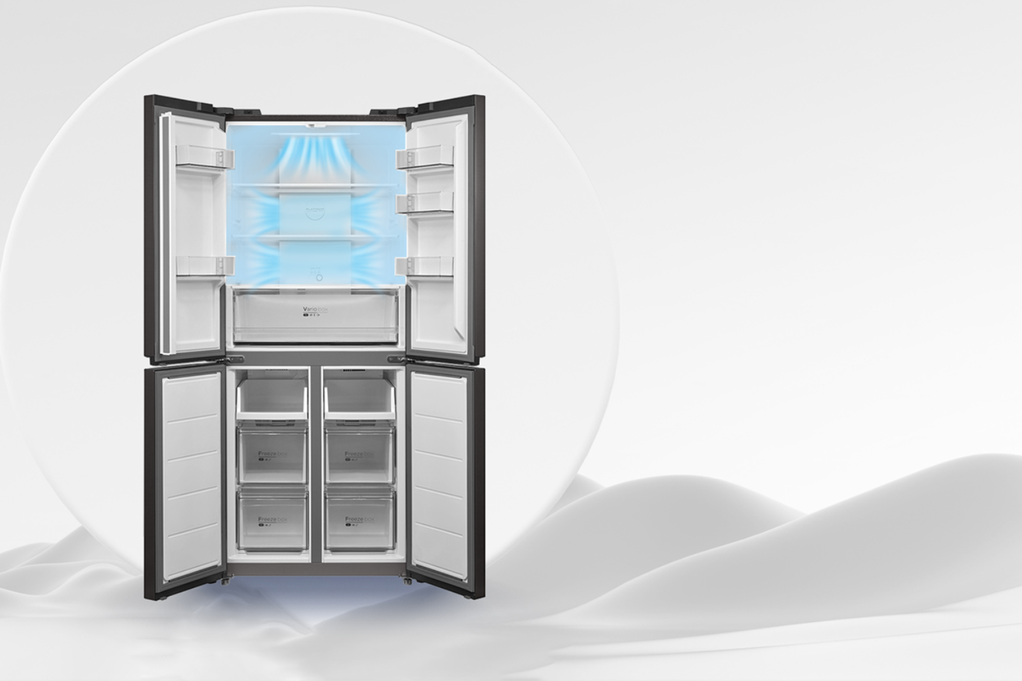 Midea 660L Side by Side Refrigerator