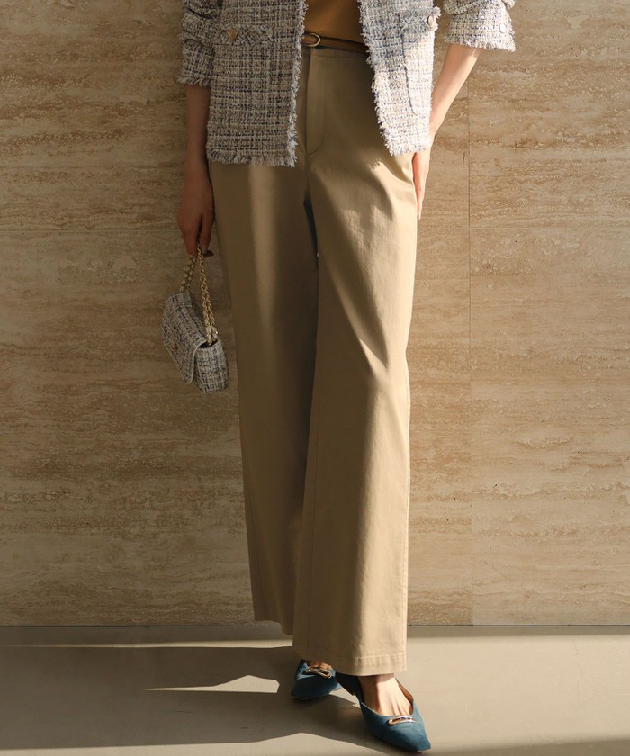 23区＞ 【Oggi掲載/WEB&一部店舗限定カラーあり】ストレッチギャバ