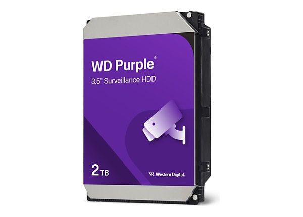 WD Purple Surveillance WD23PURZ - hard drive - 2 TB - SATA 6Gb/s