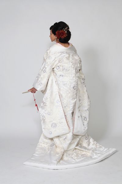 WS228 菊スパン刺繍に鳳凰の鶴 | お衣裳さわらぎ