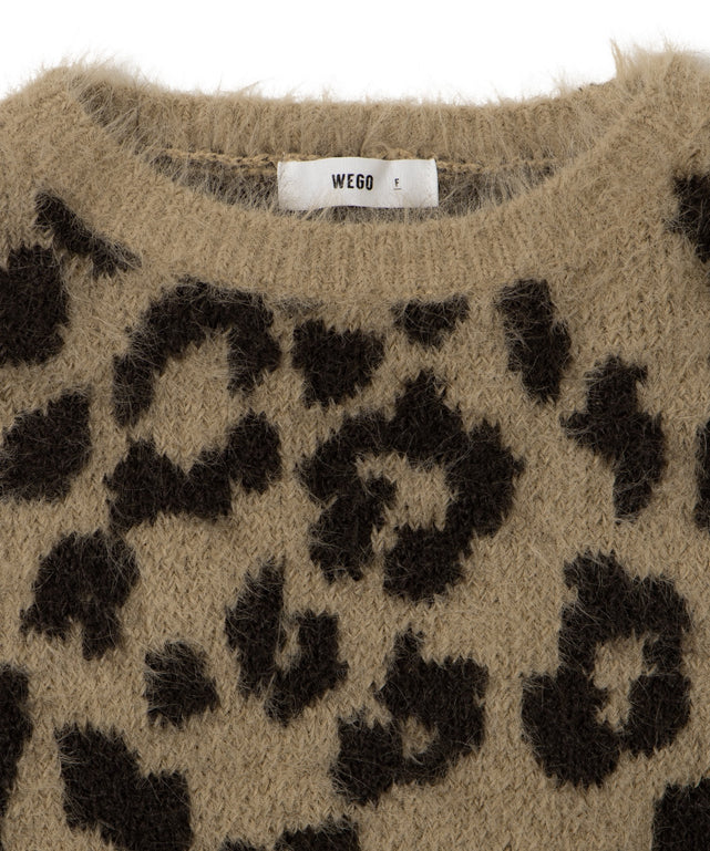 レオパードシャギーニットプルオーバー｜WEGO（ウィゴー） – WEGO