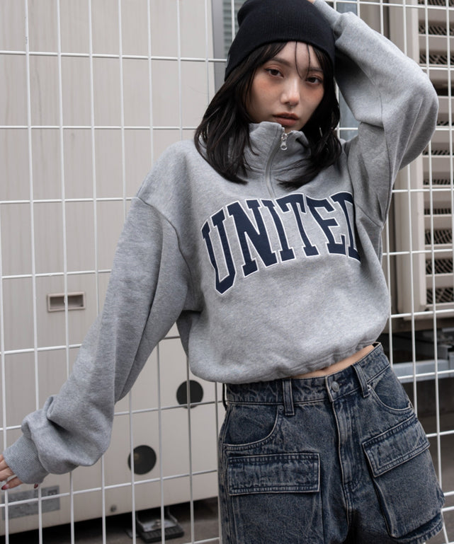 グラフィックハーフジップスウェット｜WEGO（ウィゴー） – WEGO ONLINE