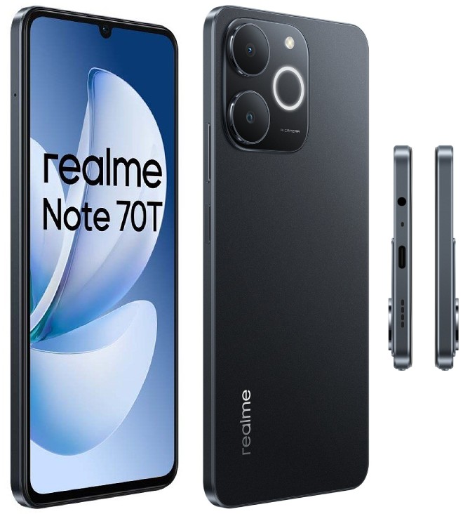 Realme Note 70T 5G RMX5313 Black 128GB 4GB RAM Gsm Unlocked Phone