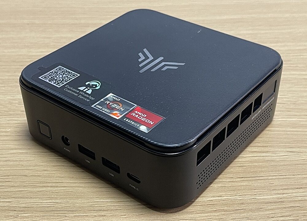 NiPoGi E3B ミニPC 実機レビュー、Ryzen 7 5700U、フル機能のUSB-Cを