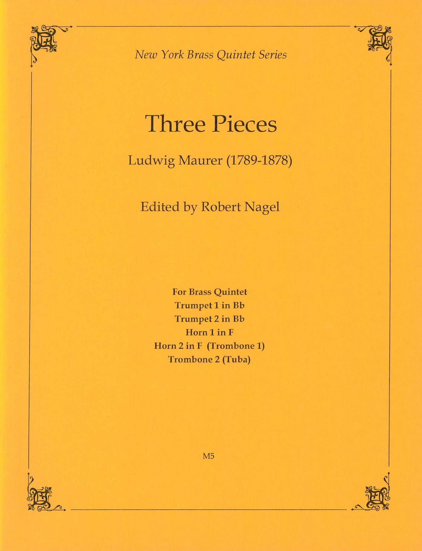3つの小品（金管5重奏）／Three Pieces - L.Maurer – ウィンズスコア