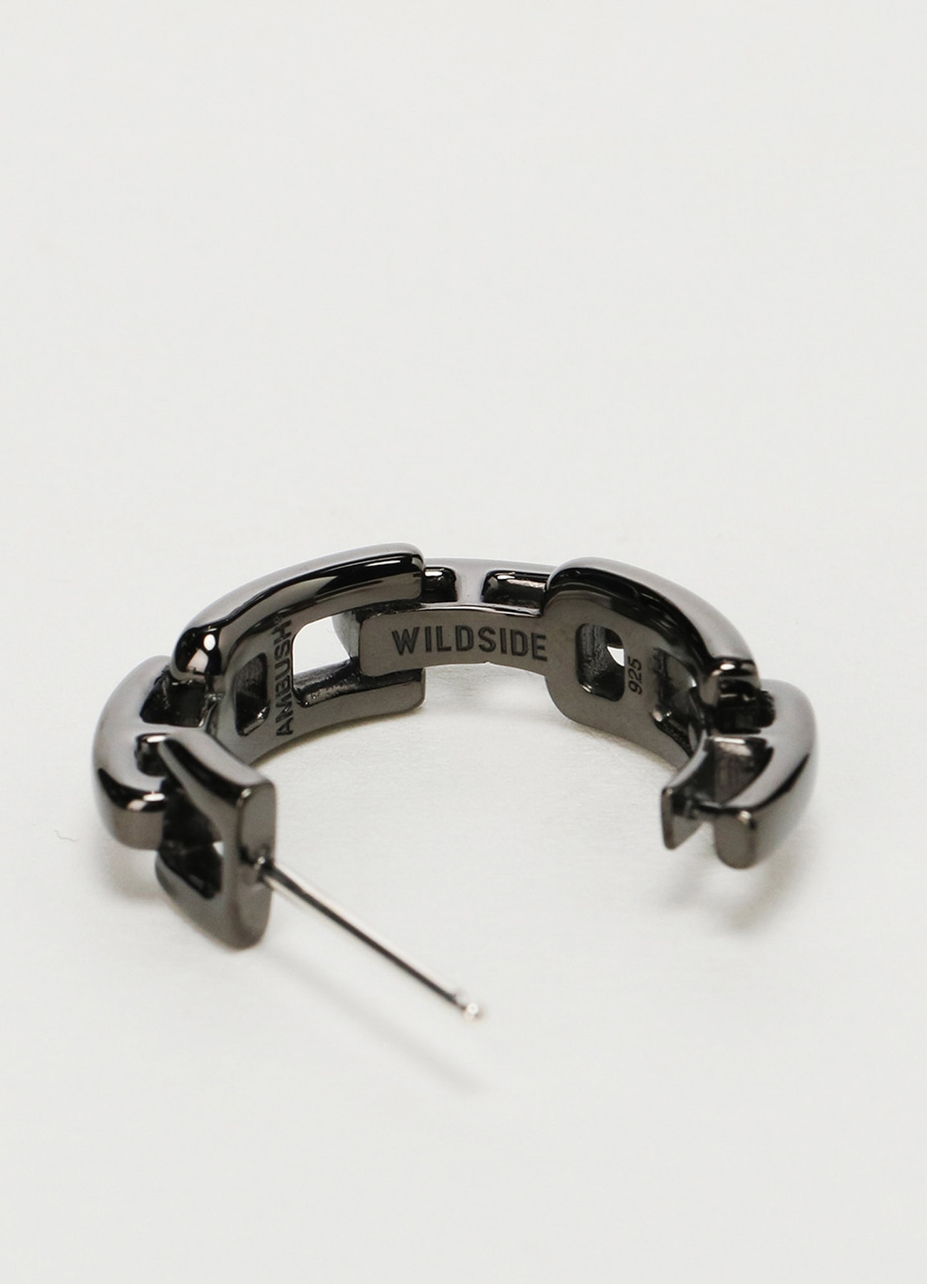 WILDSIDE × AMBUSH A CHAIN EARRINGS(FREE SIZE BLACK): AMBUSH