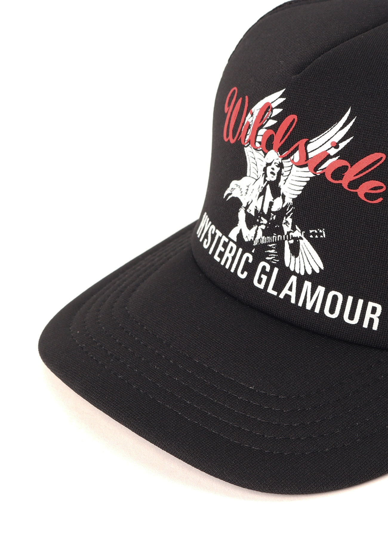 WILDSIDE × HYSTERIC GLAMOUR MESH CAP(FREE SIZE BLACK): HYSTERIC
