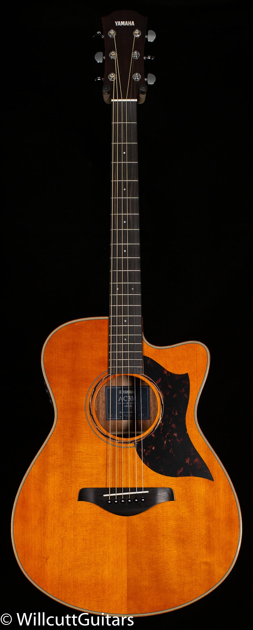 Yamaha AC3M Small Body Cutaway Acoustic Electric Vintage Natural