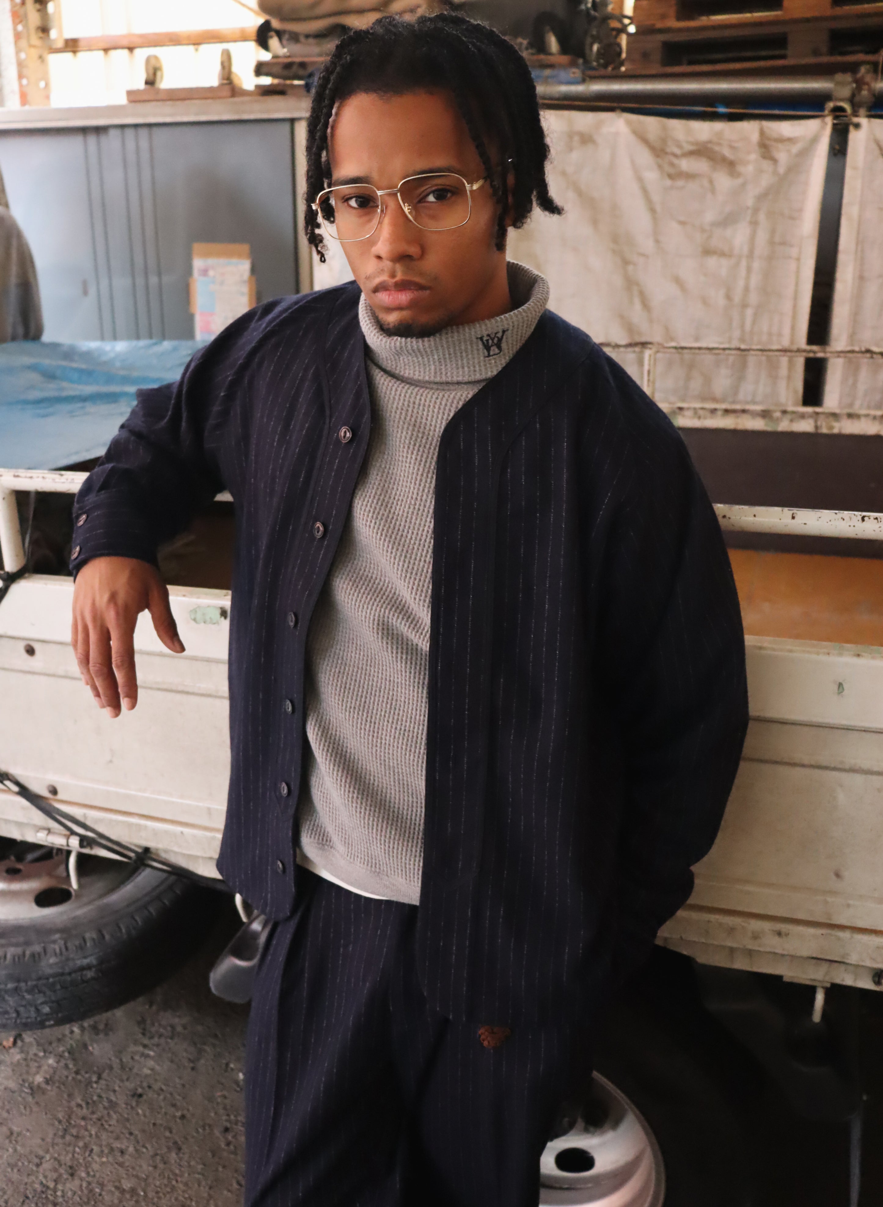 WOODBLOCK THERMAL TURTLE NECK GREY (WB-25AW-010)