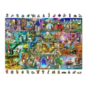 Wooden Puzzle 2000 Once Upon A Fairytale | Wooden.City