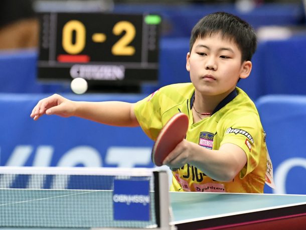 卓球】老練な13歳、全く危なげない松島輝空のプレー – 卓球王国