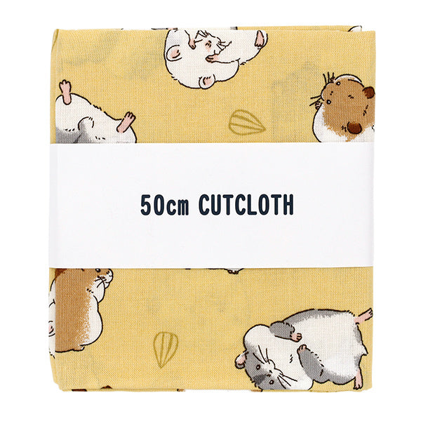 生地 『シーチング ハムスター カットクロス 約110cm×50cm イエロー C