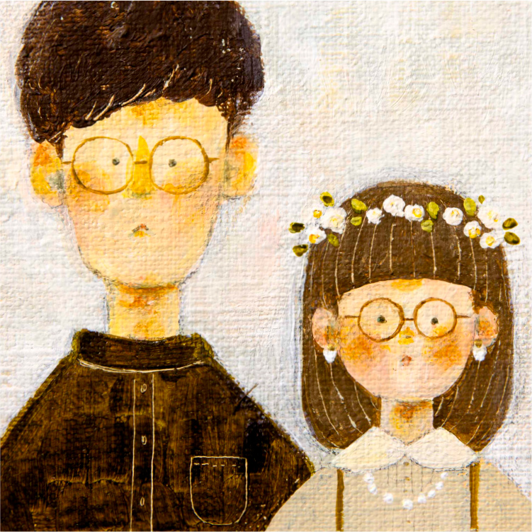 作家まあこ「chocori」｜DRAWING ART（ドローイングアート）｜似顔絵の