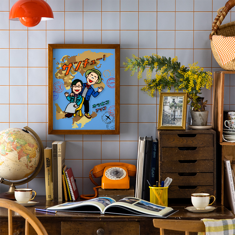 似顔絵作家：ぐりこ|似顔絵ウェルカムボードのWORLD1（ワールドワン）